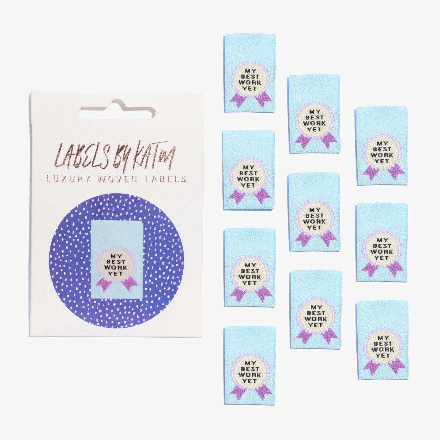 My Best Work Yet Woven Sewing Labels || Pack of 10 Labels