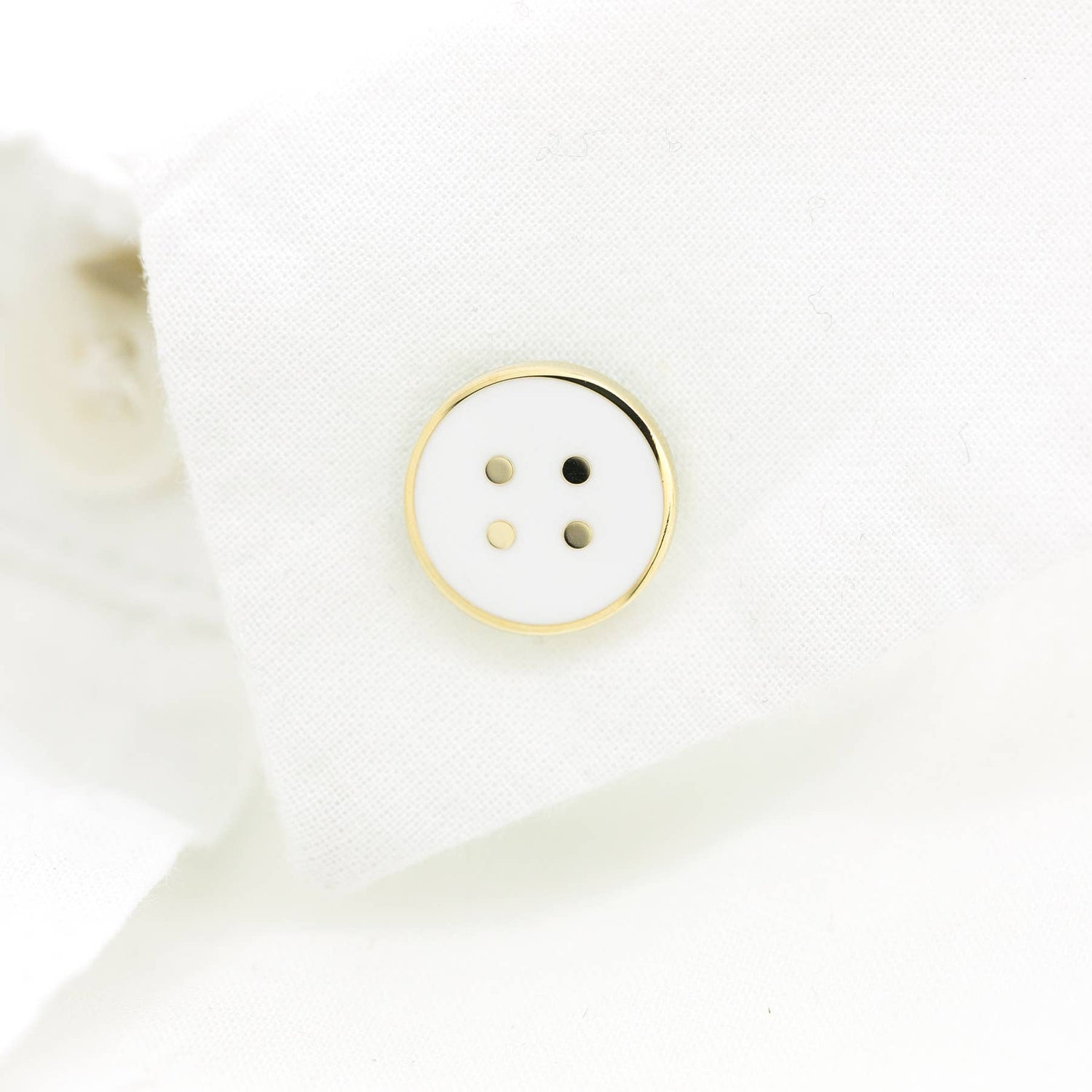 Button Enamel Pin: Purple