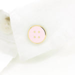 Button Enamel Pin: Pink