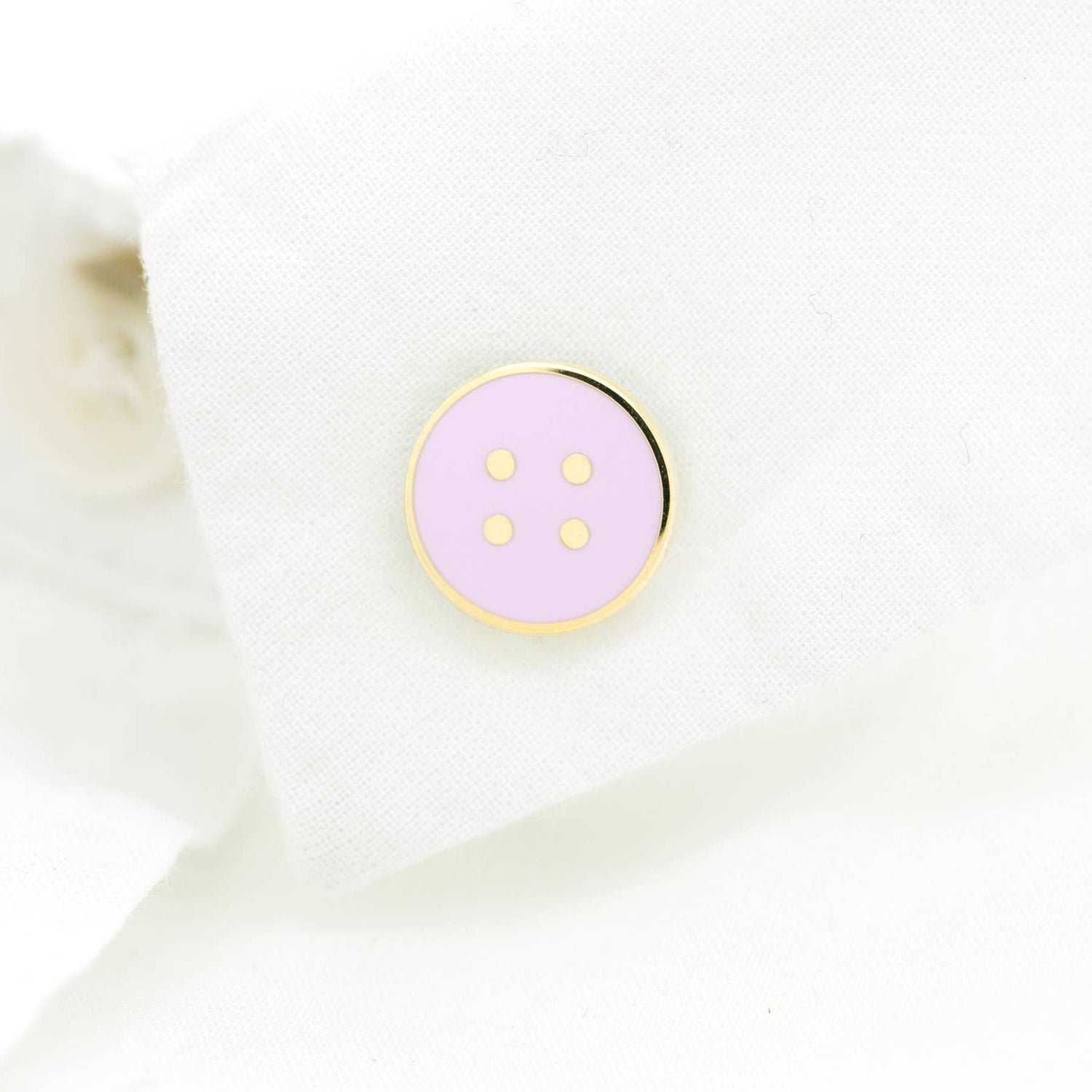 Button Enamel Pin: Purple