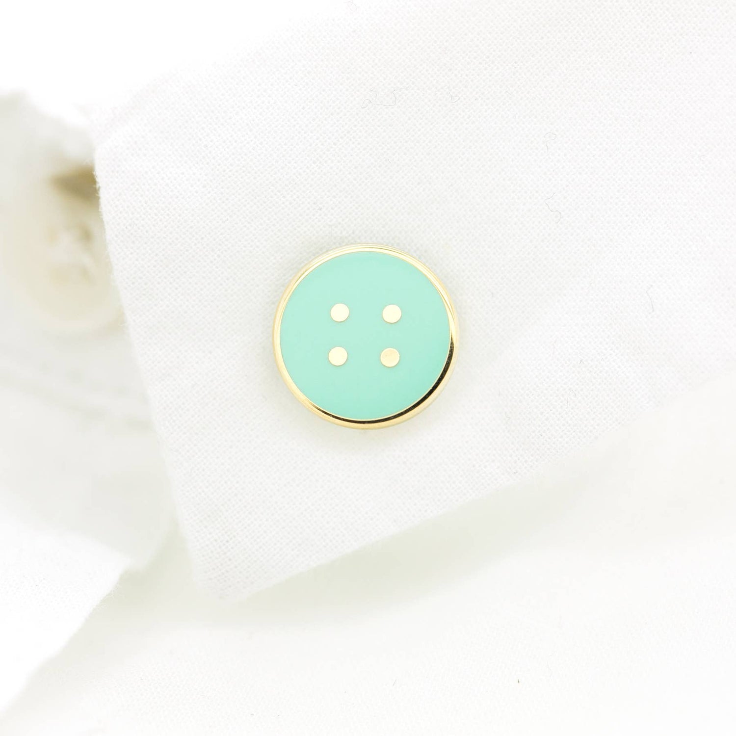Button Enamel Pin: Purple