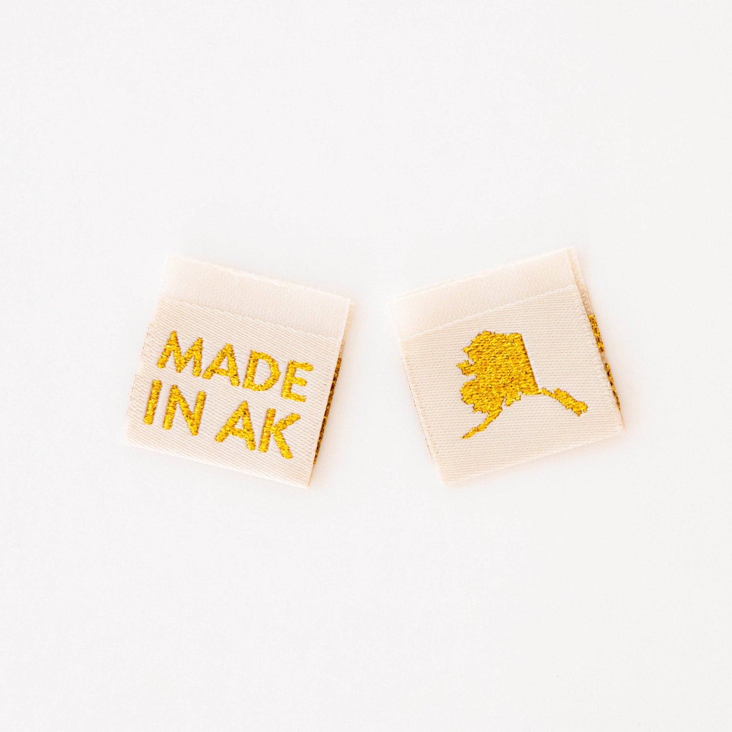 Made in My State Gold Woven Labels: Nevada