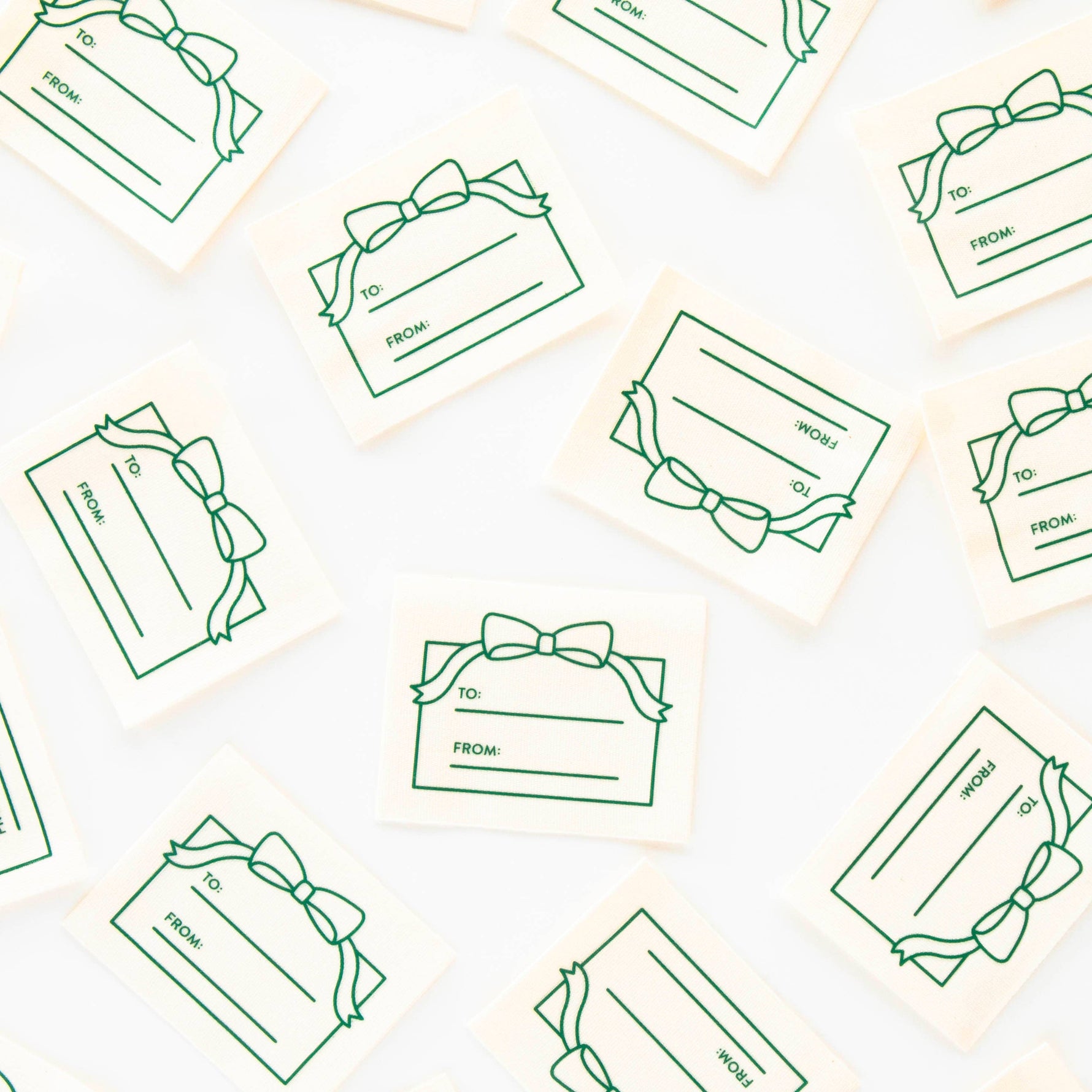To: From: Gift Organic Cotton Write In Sewing Labels