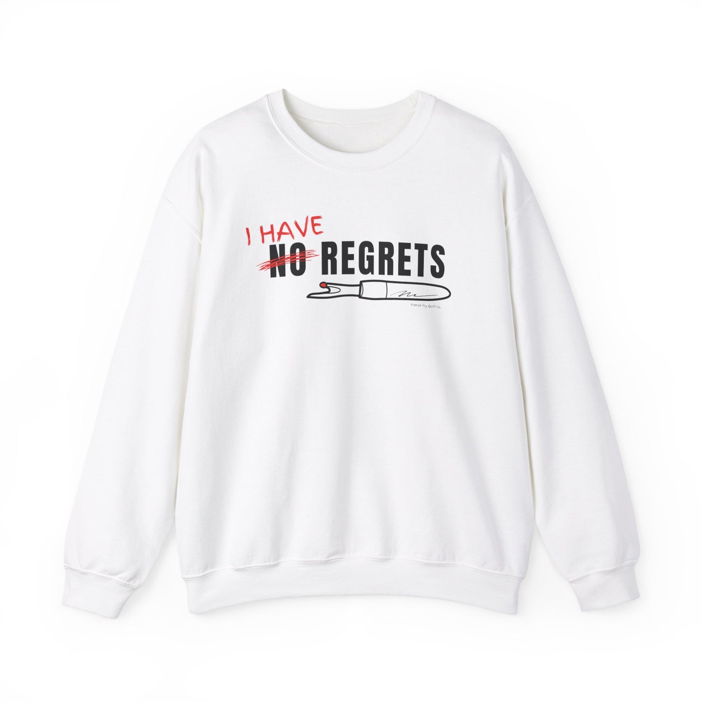 "I Have Regrets" Unisex Heavy Blend™ Crewneck Sweatshirt