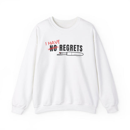 "I Have Regrets" Unisex Heavy Blend™ Crewneck Sweatshirt