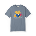 Quilt Co. Logo T-Shirt — French Fry Quilting Design Blue Jean