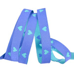 Hearts and Sparks - Hearts in Turquoise - 3/8" width - by Melody Miller - BTY