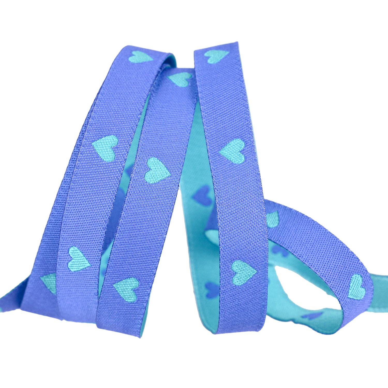 Hearts and Sparks - Hearts in Turquoise - 3/8" width - by Melody Miller - BTY