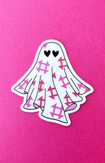 Quilt Ghost Stickers Pink