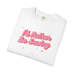 I'd Rather Be Sewing Language Garment-Dyed T-shirt