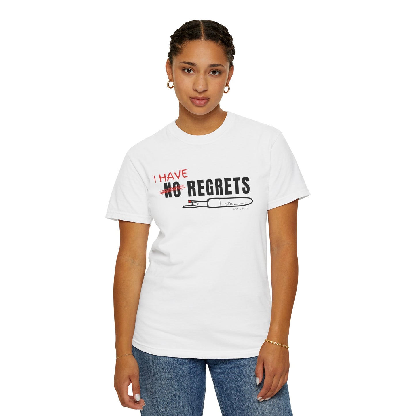 "I Have Regrets" Unisex Garment-Dyed T-shirt