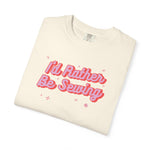 I'd Rather Be Sewing Language Garment-Dyed T-shirt