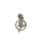 Enchanted Rose Zipper Pulls: Matte Black / 5 pk