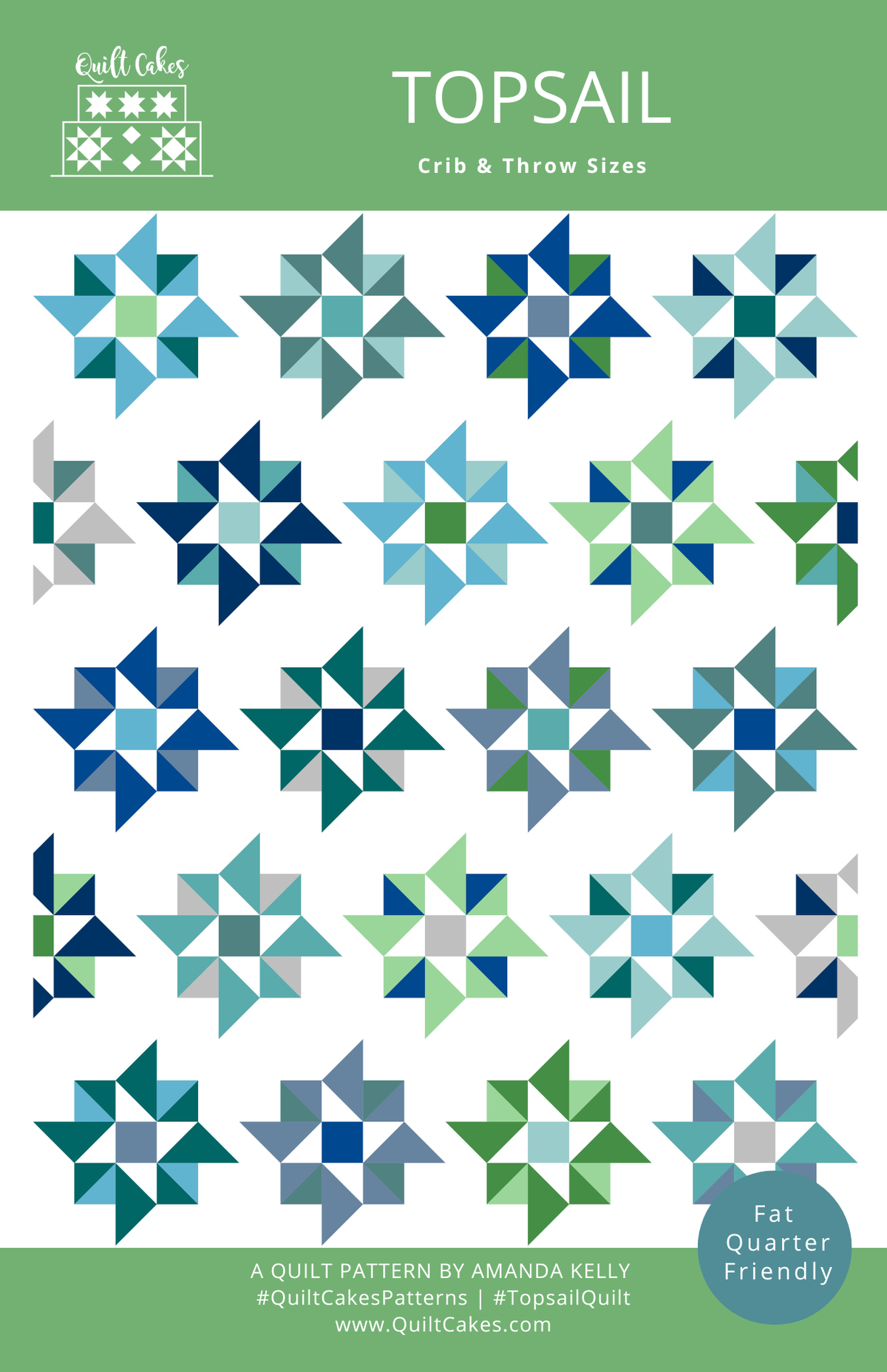 Topsail Quilt Pattern Printed