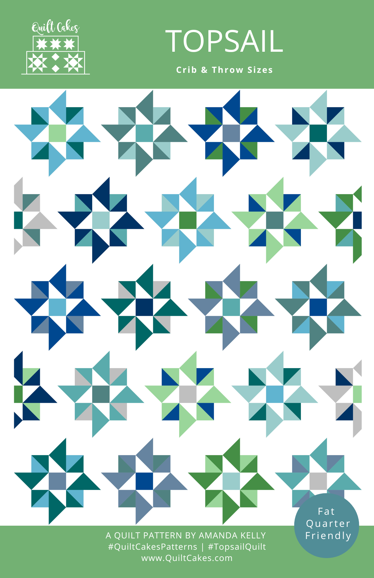 Topsail Quilt Pattern Printed