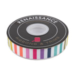 Disco Stripe Webbing - 1" width - Tula Pink Tabby Road - Half Yard