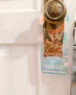Cherub door hanger: Tortoiseshell