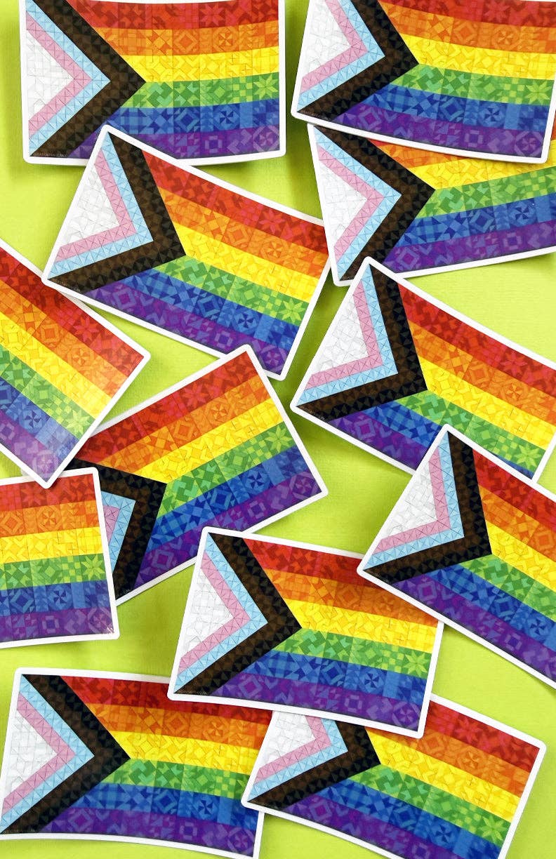 Quilty Pride Flag Sticker: Default Title