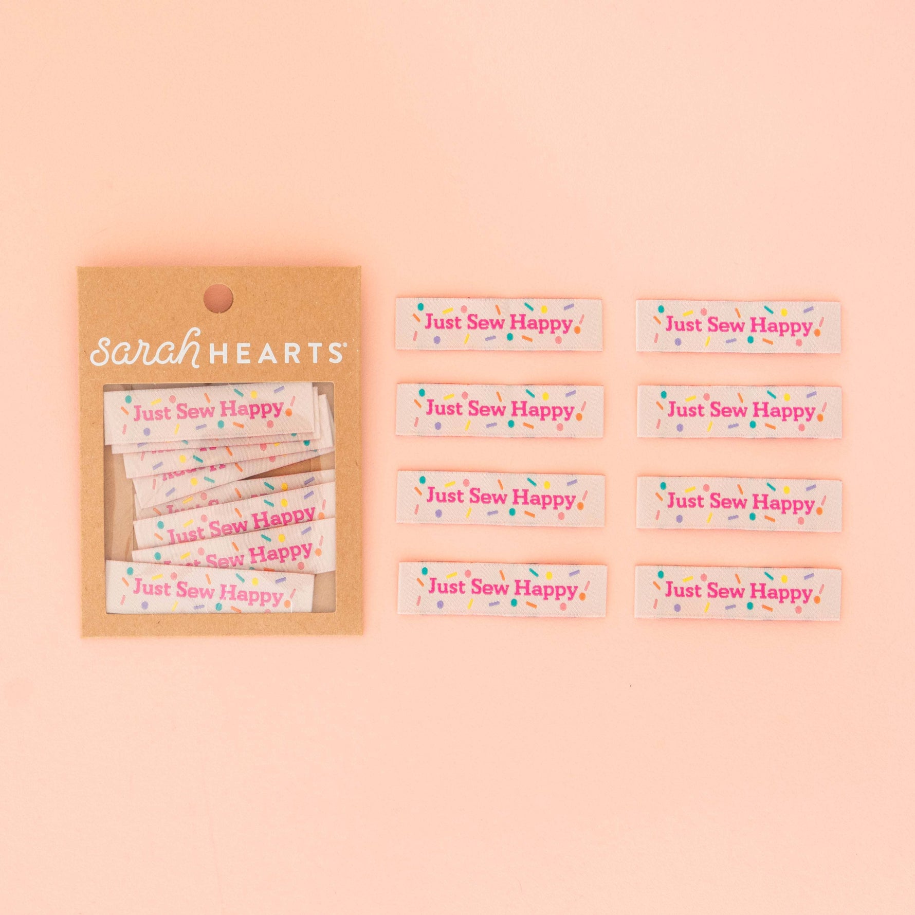 Just Sew Happy - Sewing Woven Clothing Label Tags
