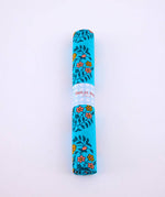 Cotton fabric coupon - Shalin turquoise