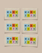 2025 Rainbow Large Garment Labels: Set of 6