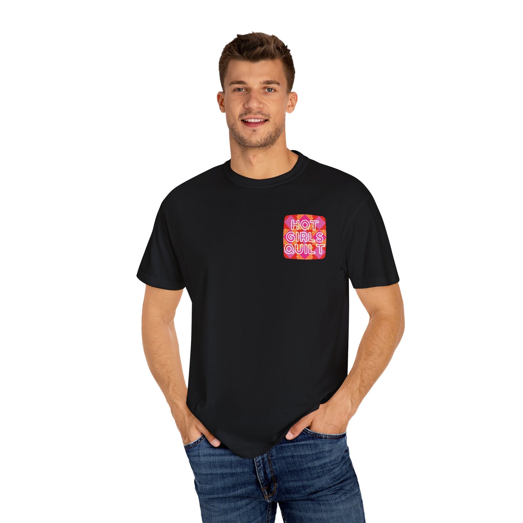 Hot Girls Quilt Garment-Dyed T-Shirt - Relaxed Fit