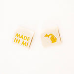 Made in My State Gold Woven Labels: Nevada