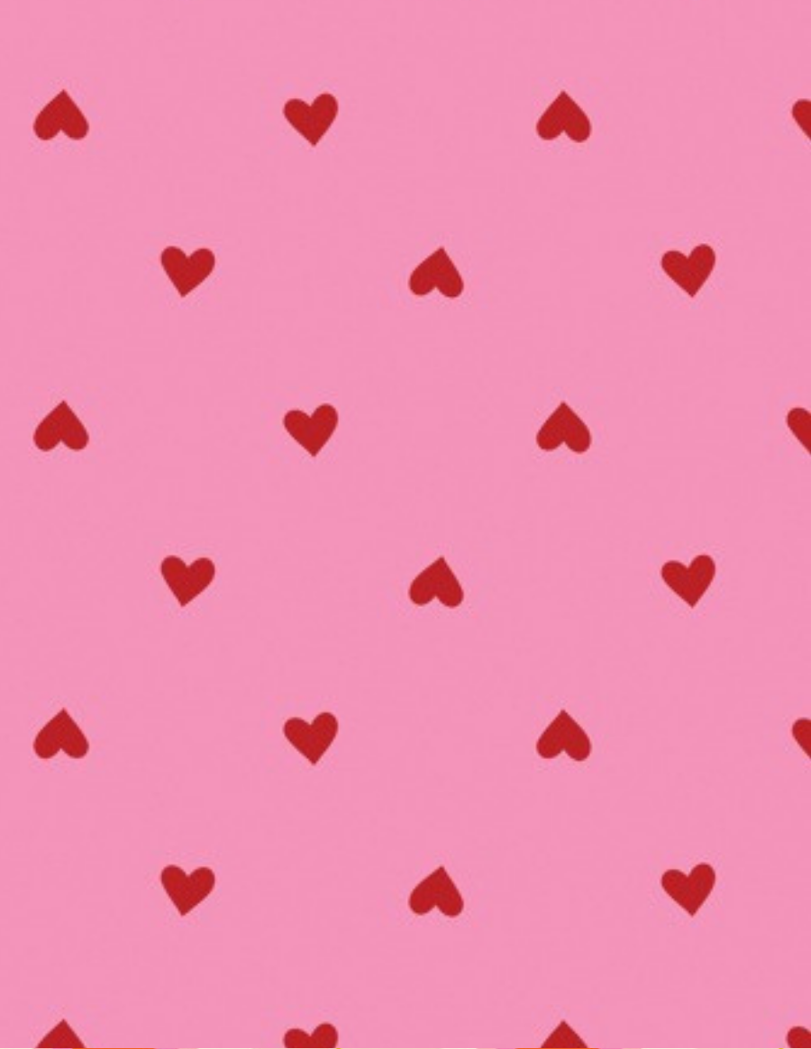 PREORDER TRINKETRY || Hearts Flamingo || Cotton Quilting Fabric