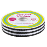 Black/White - 1" Nylon Webbing - by Tula Pink - Half Yard