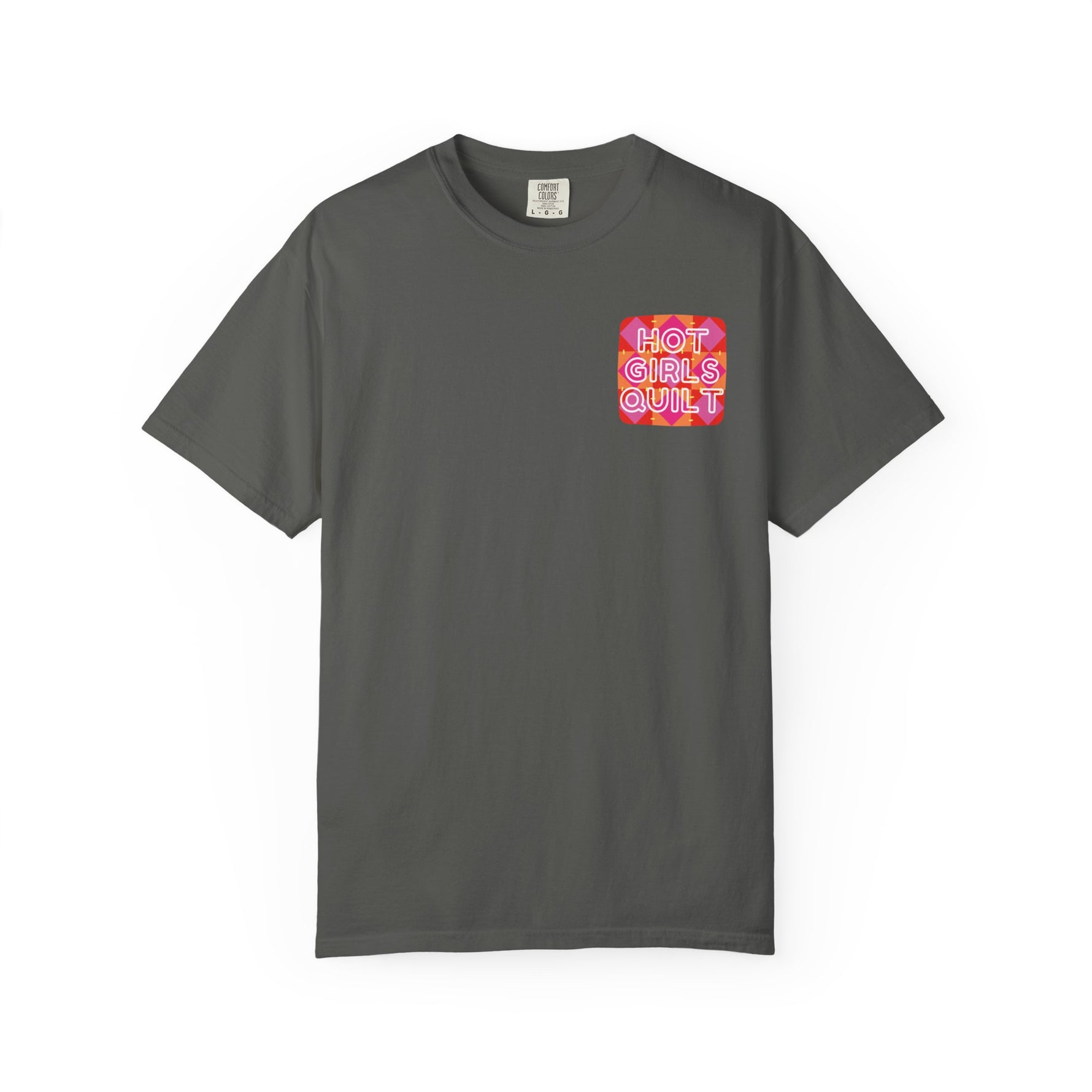 Hot Girls Quilt Garment-Dyed T-Shirt - Relaxed Fit Pepper
