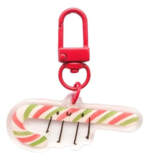 Red/Green Candy Cane Zipper Pull|| Lizzy House