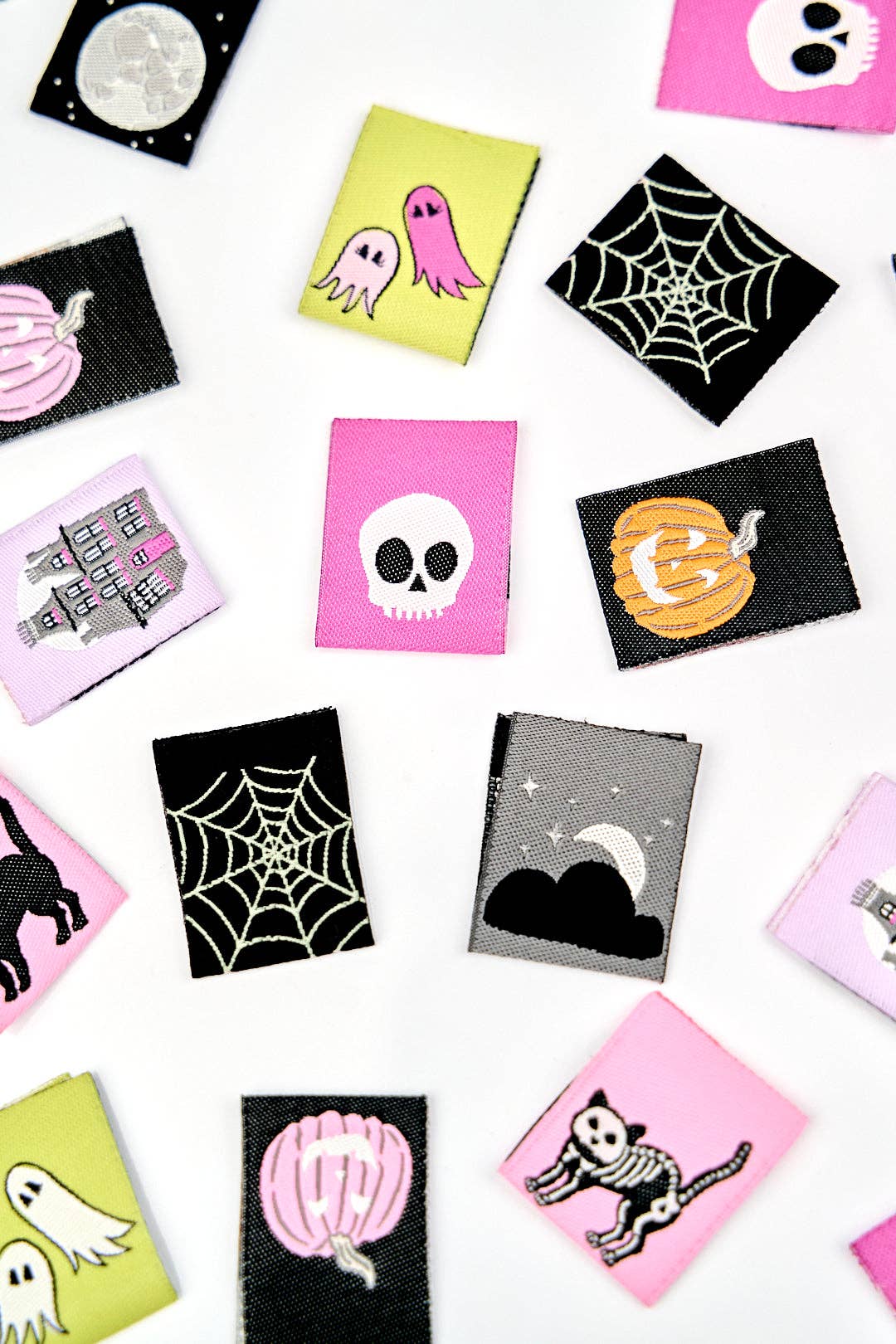 Spooky Night - Woven Label Pack - 8 PACK