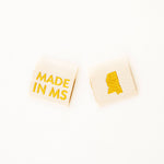 Made in My State Gold Woven Labels: Nevada