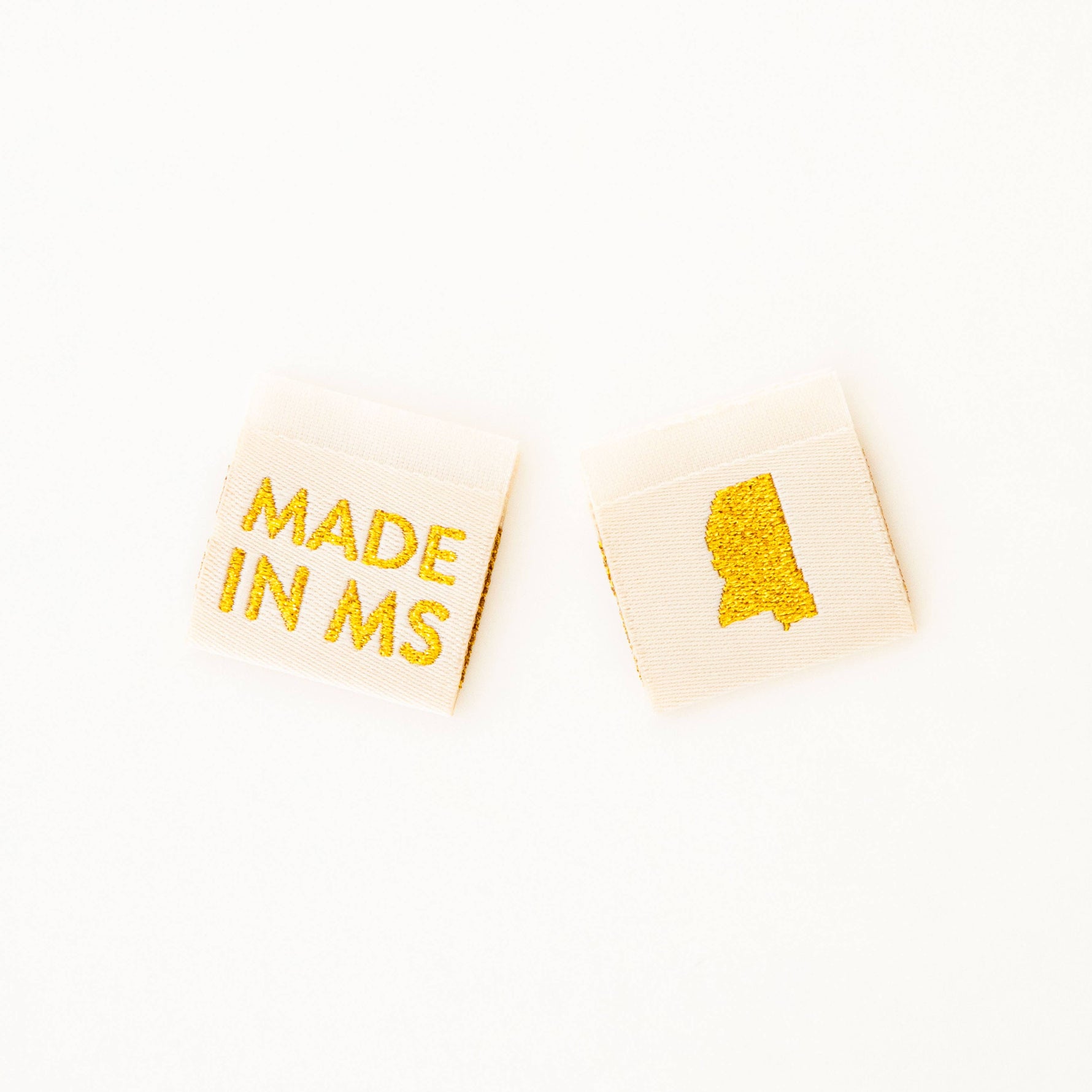 Made in My State Gold Woven Labels: Nevada