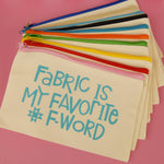 Fabric F-Word Zipper Pouch - 10 Pack