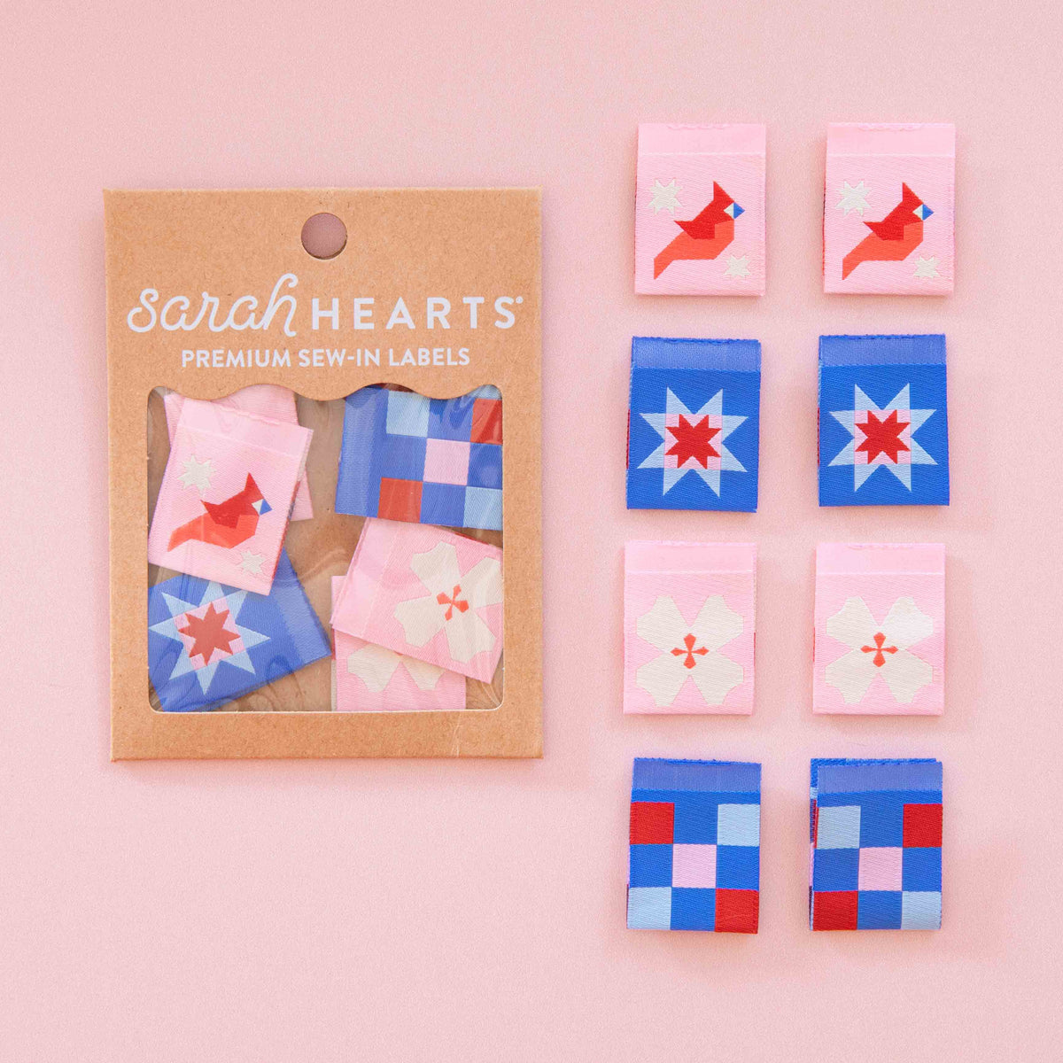 NC Quilt Block Multipack Woven Labels