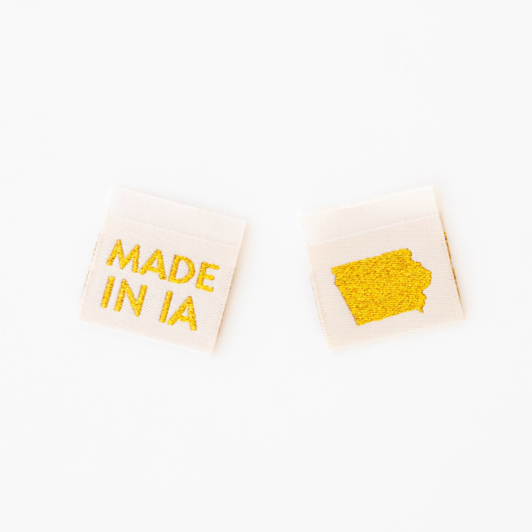 Made in My State Gold Woven Labels: Nevada