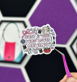 Just a girl who loves sewing Sticker