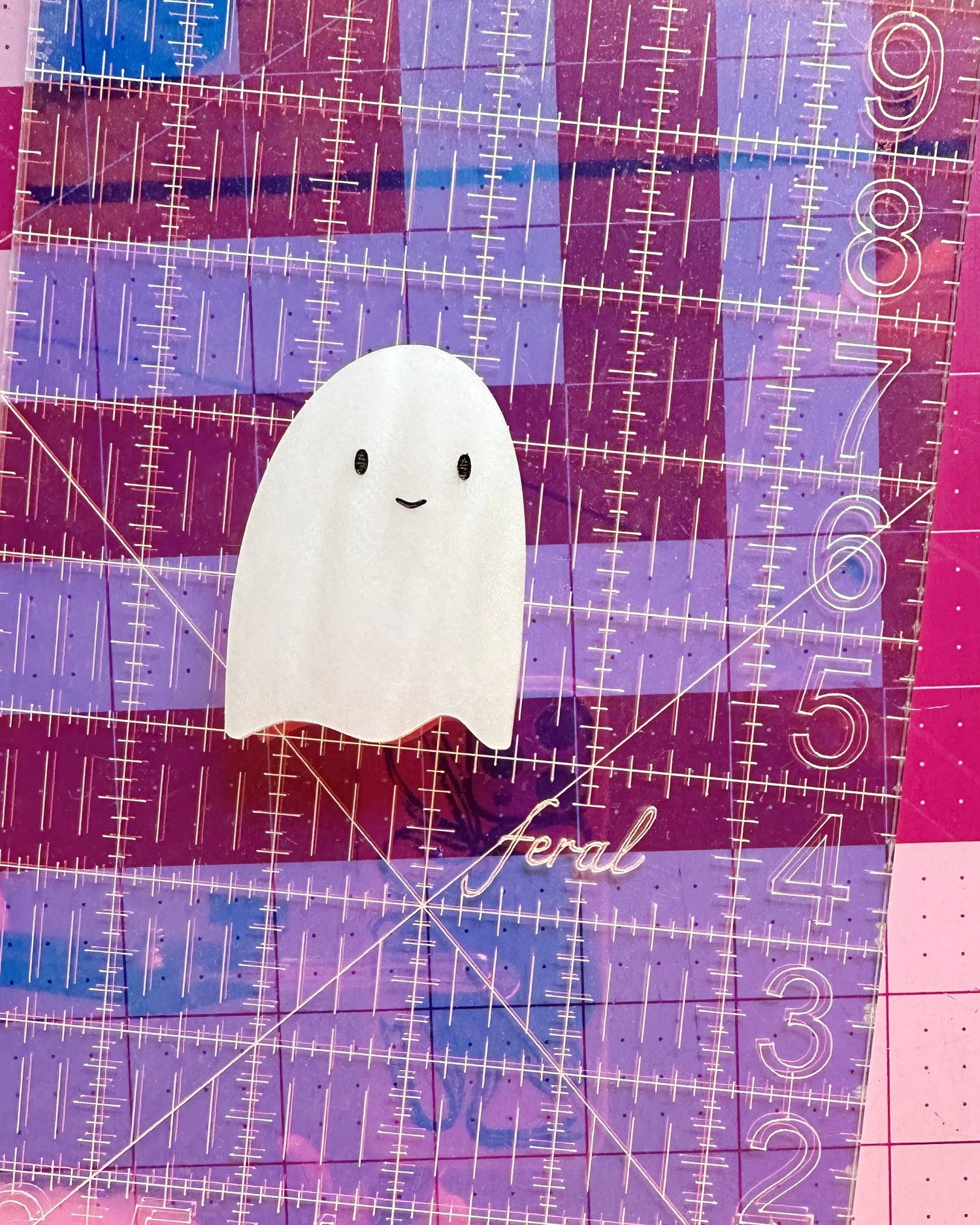 Ghost pop-up ruler handle