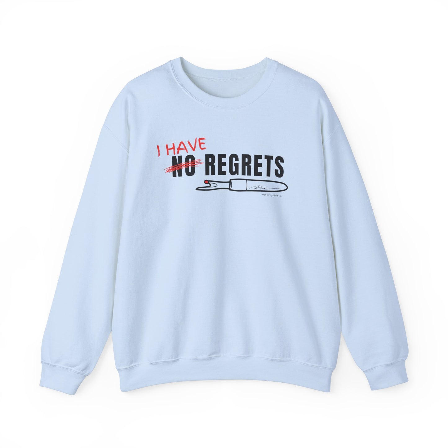 "I Have Regrets" Unisex Heavy Blend™ Crewneck Sweatshirt