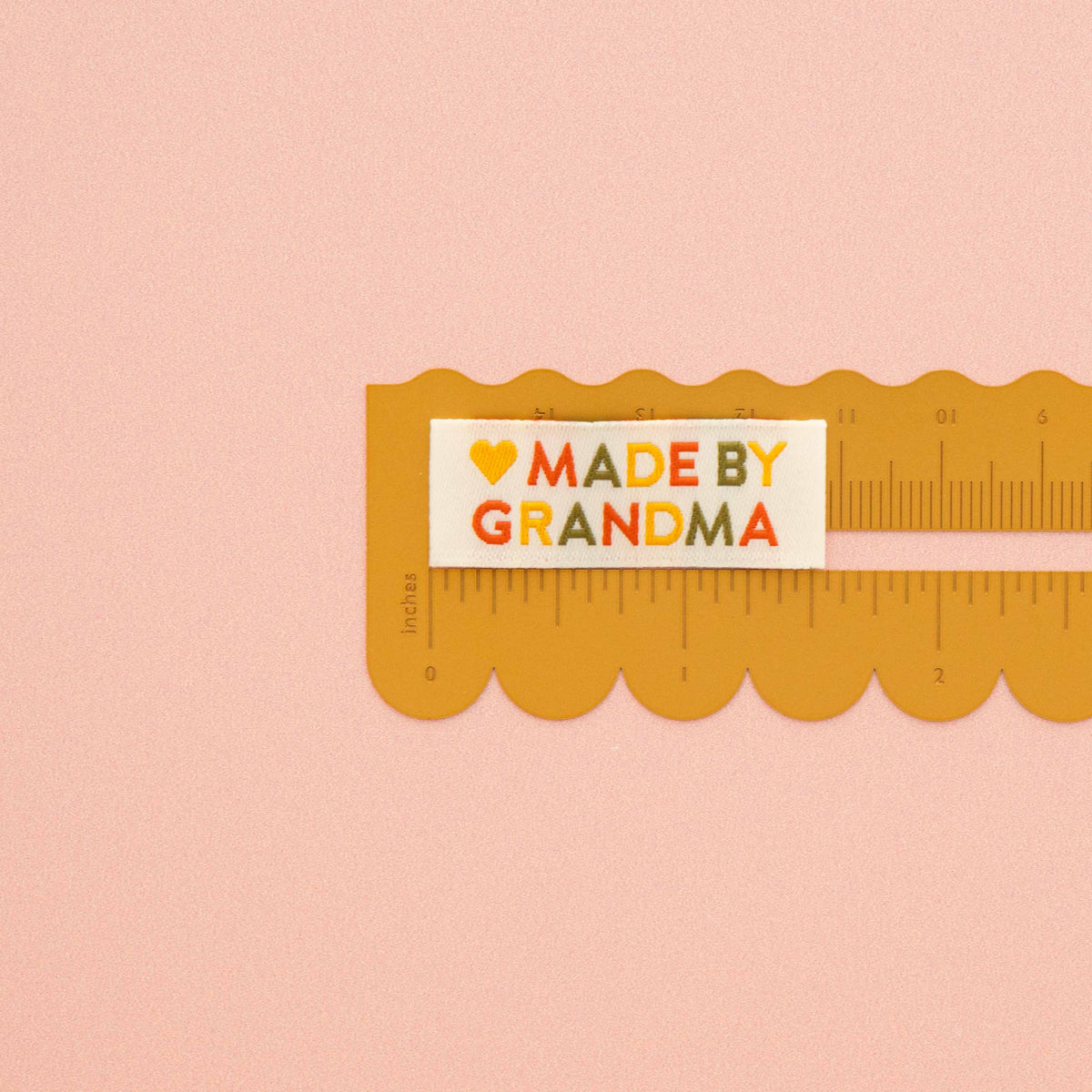 Made by Grandma Woven Sewing Labels Earth Tones