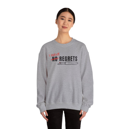 "I Have Regrets" Unisex Heavy Blend™ Crewneck Sweatshirt