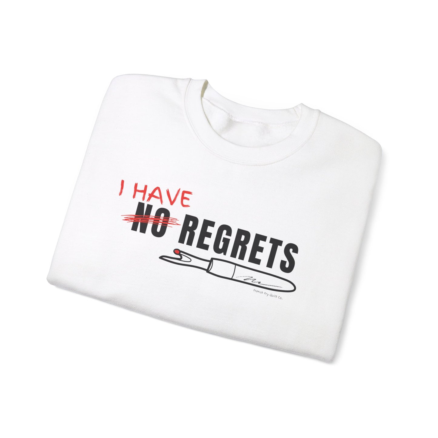 "I Have Regrets" Unisex Heavy Blend™ Crewneck Sweatshirt