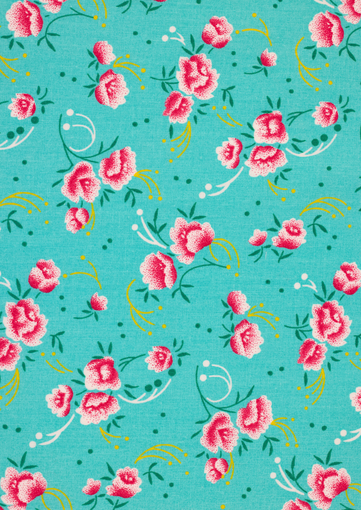 Celadon Peony cotton coupon: Celadon peony