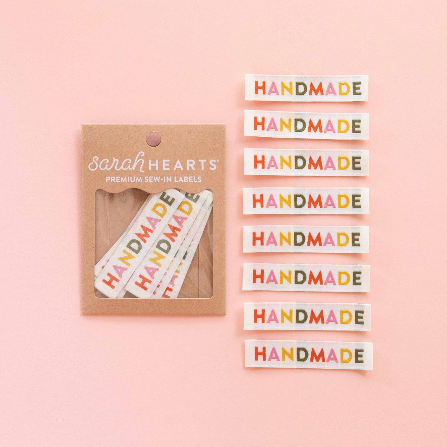 Handmade Woven Sewing Labels - Muted Colors
