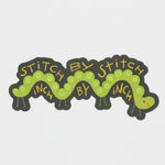Stitch by Stitch, Inch by Inch Sticker | Fish Museum