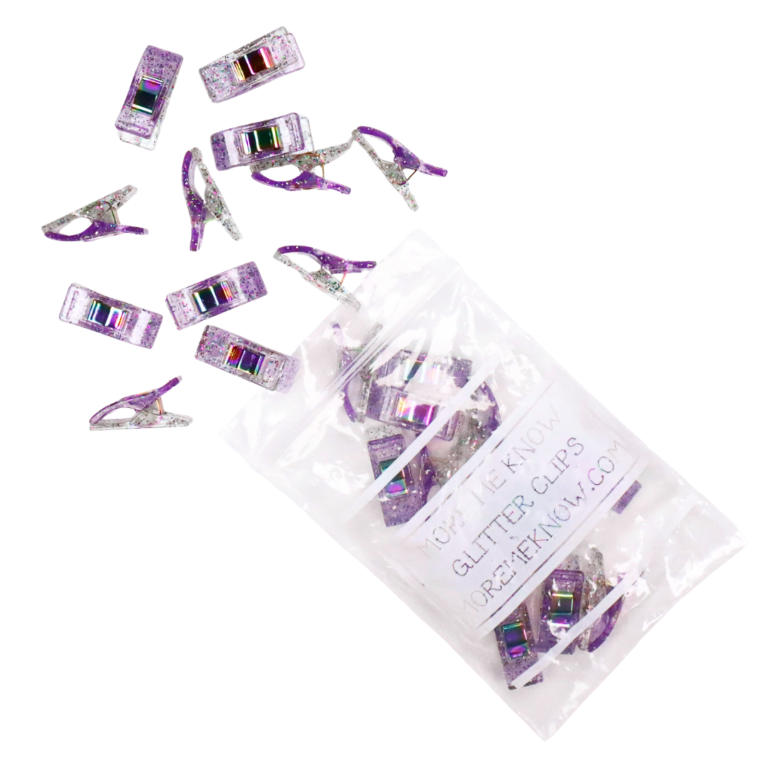 Wild Flower Glitter Clips | Pack of 25