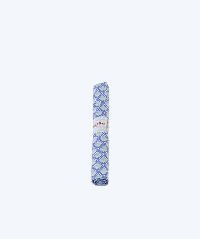 Wasabi washed blue cotton coupon: Bleu clair / Wasabi washed blue