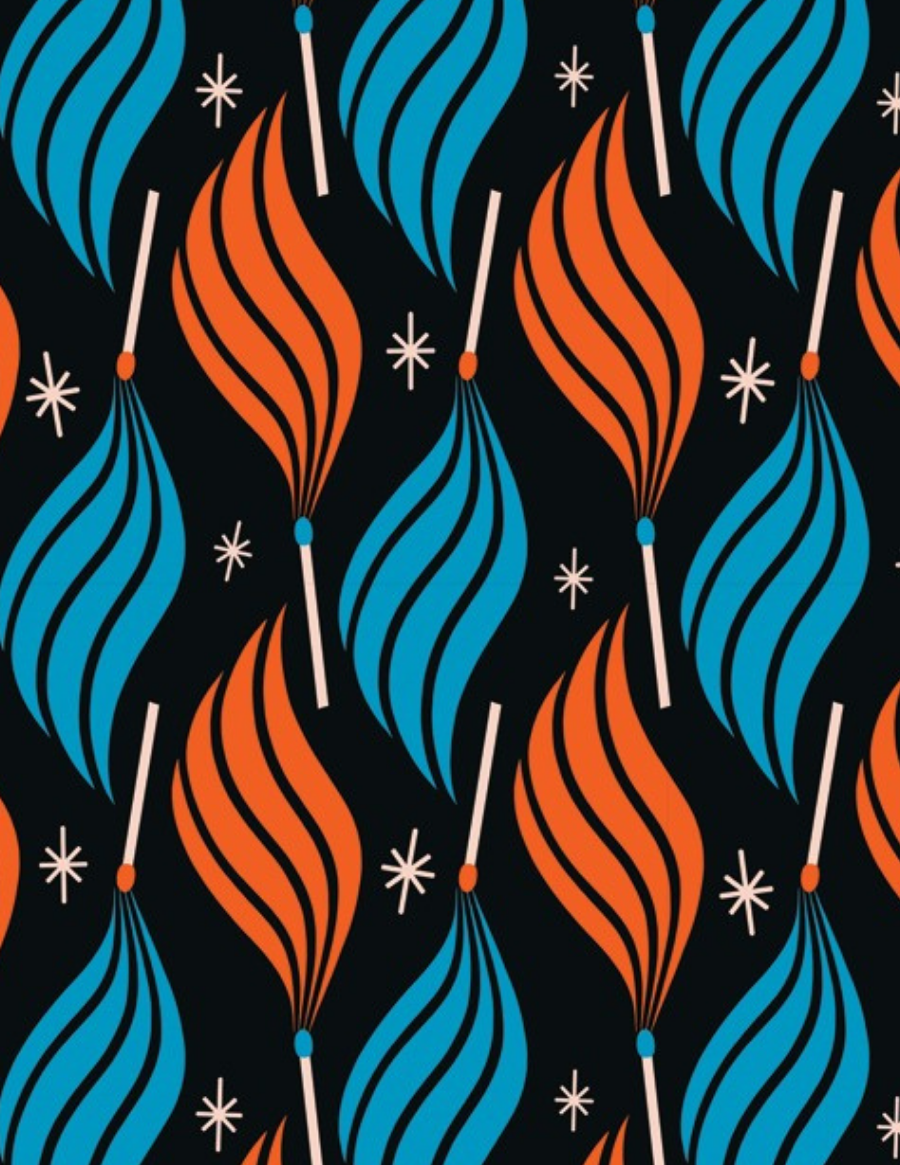 PREORDER TRINKETRY || Lit Black || Cotton Quilting Fabric