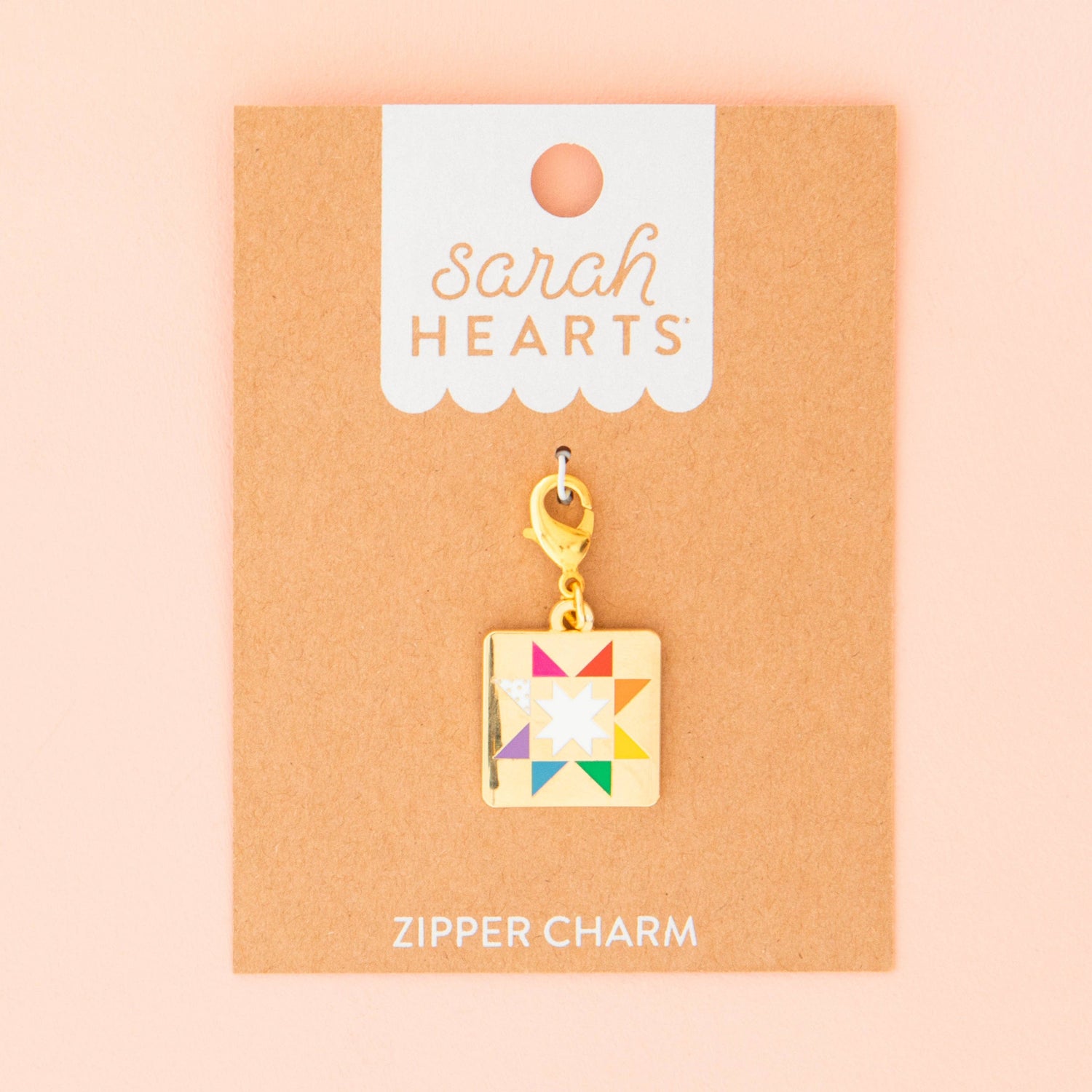 Quilt Star Zipper Charm